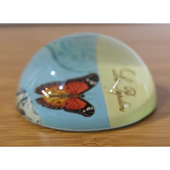 Home Essentials Round Decorative Butterfly Paperweight - Picture 10 of 11